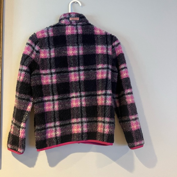 Vineyard Vines Other - Vineyard Vines Kids Plaid Puffer Jacket in Pink and Navy